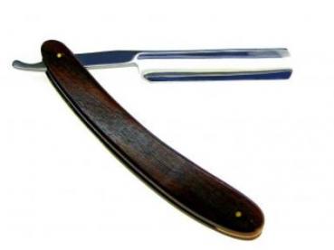 Rasiermesser mit Edelholz-Schaft 6/8"